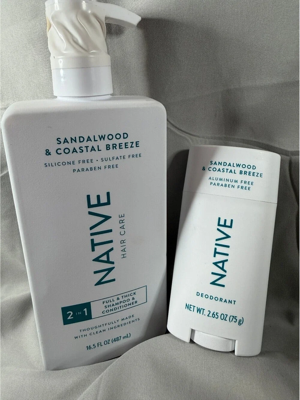 Native Sandalwood & Coastal Breeze 2-in-1 Shampoo & Conditioner  + Deodorant Set